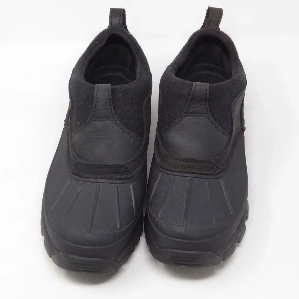 LL Bean Womens Storm Chaser 5 Snow Sneakers Black Vibram Arctic Grip Slip On 9